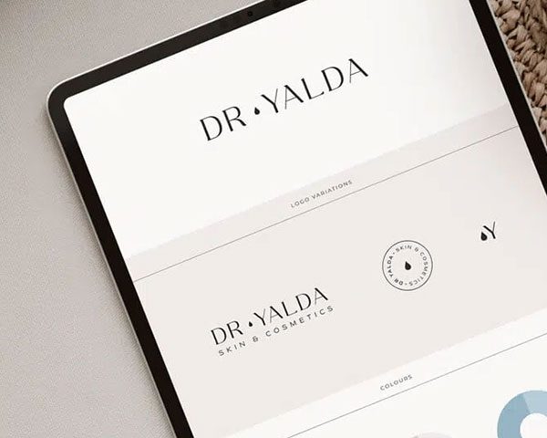 dr yalda branding for skincare doctor