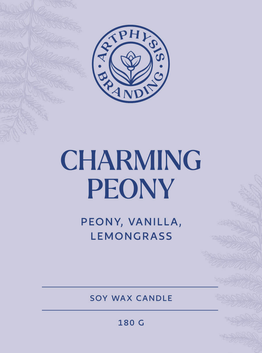 candle label design