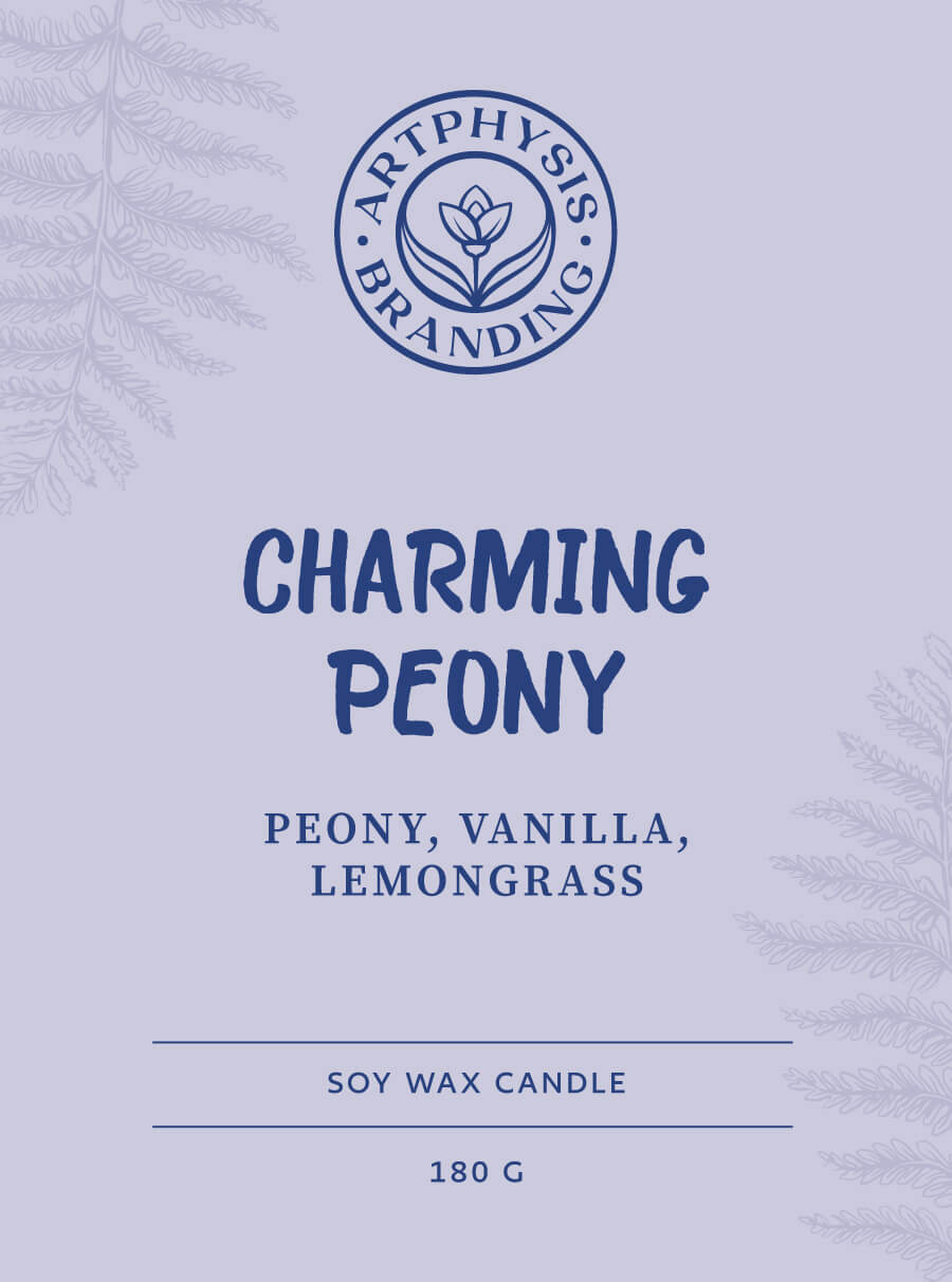 candle label design