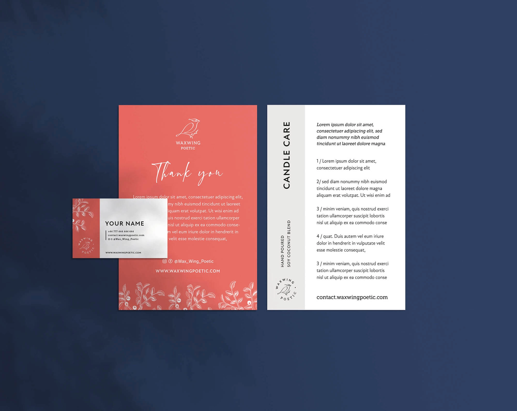 waxwing brand stationery