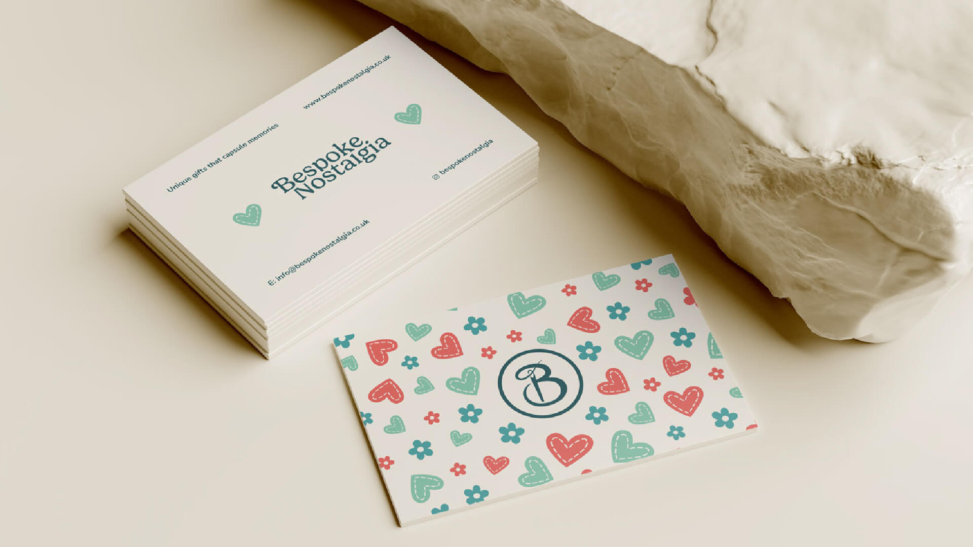 business cards design for a craft brand