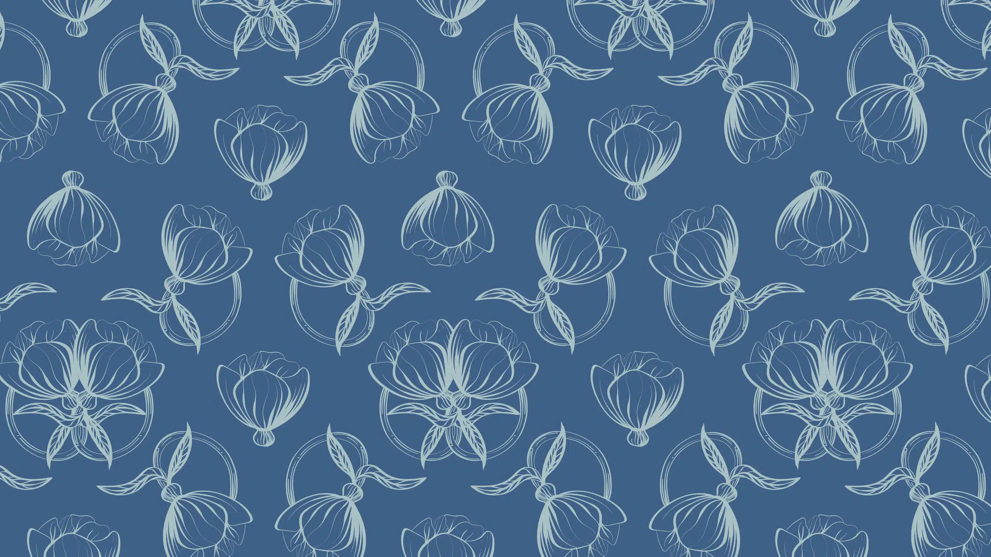 botanical pattern design for a candle brand