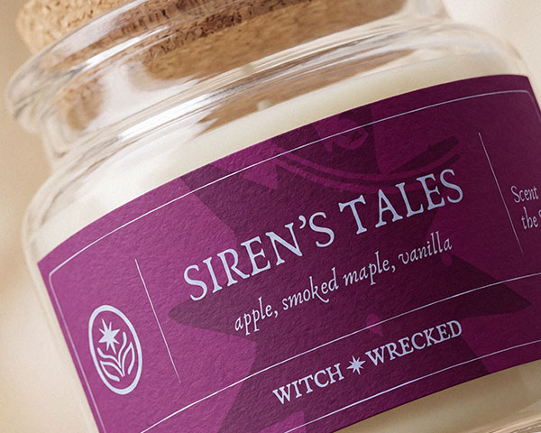 premium candle label