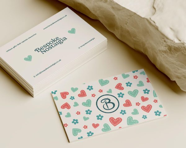 business cards design for a craft brand