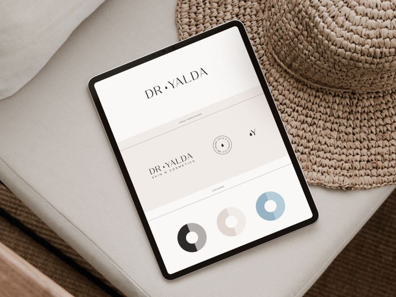 brand identity for a skincare brand