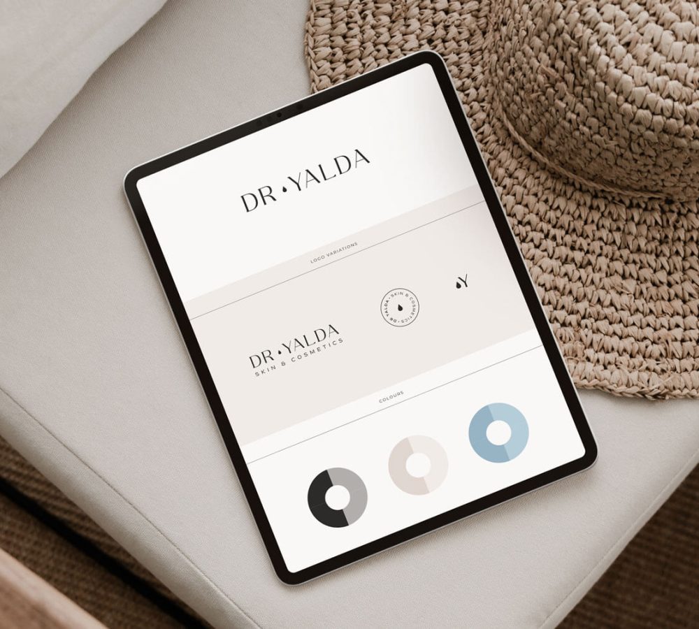 brand identity for a skincare brand