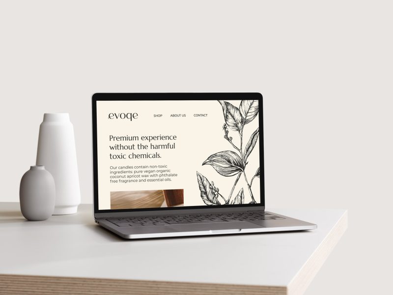 illustration and brand identity for a candle brand