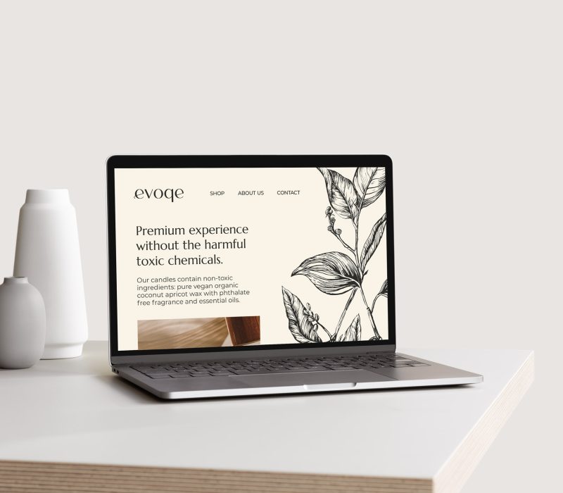 illustration and brand identity for a candle brand