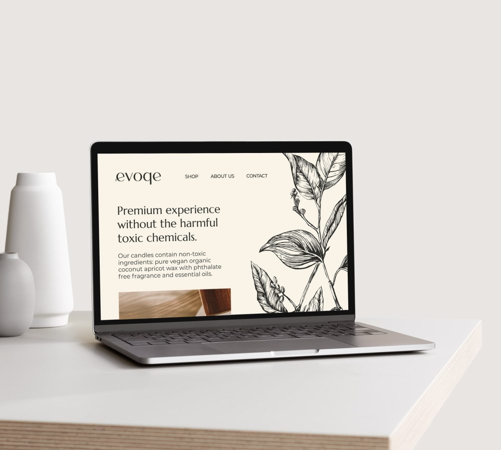 illustration and brand identity for a candle brand