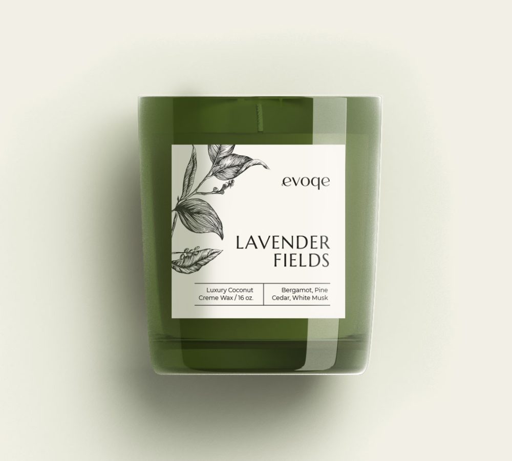 candle label design