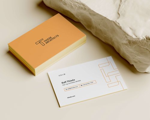 Unique branding for architects business cards