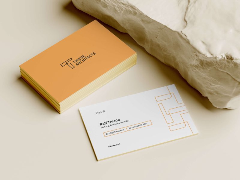 Unique branding for architects business cards