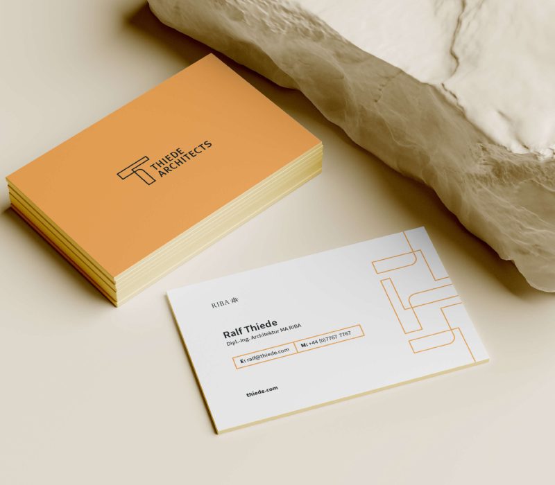 Unique branding for architects business cards