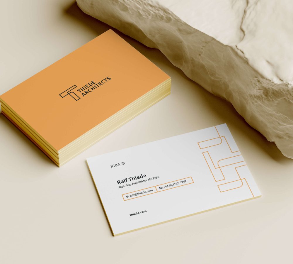 Unique branding for architects business cards